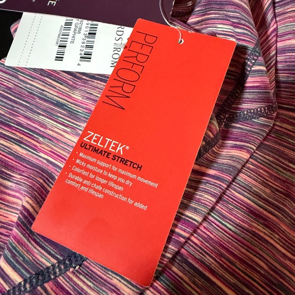 Zella Slim Fit Multi Color Capri Reversible Pants size Small - Picture 5 of 6